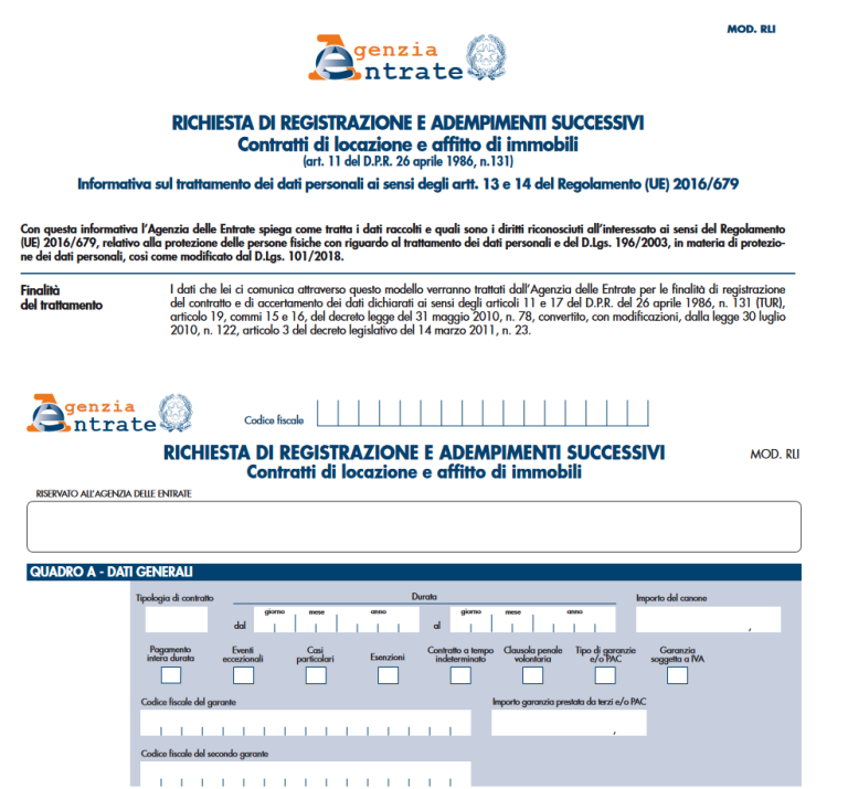 🥇 Modello RLI 2022: dall'Agenzia delle Entrate novità ed istruzioni